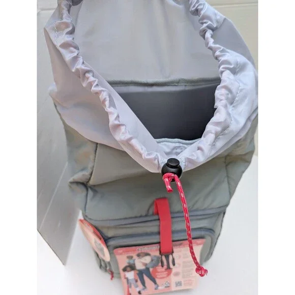 Coleman Grey Collapsible Insulated Backpack Cooler Bag Lunch Travel NEW - Picture 6 of 10